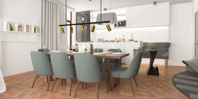 gotowy projekt domu Zx185 – aranżacja wnętrz, Dom parterowy, nowoczesny z 4 sypialniami i garażem jednostanowiskowym