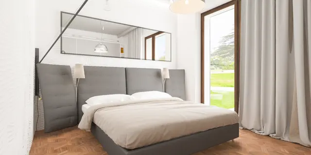 gotowy projekt domu Zx185 – aranżacja wnętrz, Dom parterowy, nowoczesny z 4 sypialniami i garażem jednostanowiskowym