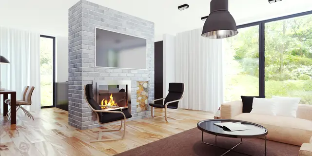 gotowy projekt domu Zx67 – aranżacja wnętrz, Parterowy dom w nowoczesnym stylu, z dużymi przeszkleniami na wąską działkę.