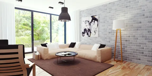 gotowy projekt domu Zx67 – aranżacja wnętrz, Parterowy dom w nowoczesnym stylu, z dużymi przeszkleniami na wąską działkę.