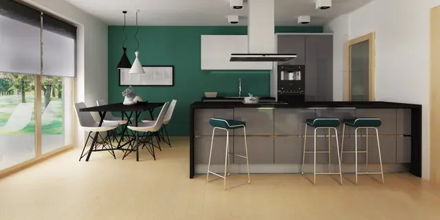 gotowy projekt domu Z329 – aranżacja wnętrz, Parterowy dom na wąską działkę < 16 m o powierzchni użytkowej ok. 84 m2