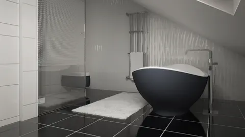 gotowy projekt domu Z119 eko – aranżacja wnętrz, Łatwy w budowie dom z poddaszem, przestronną częścią dzienną i garażem.