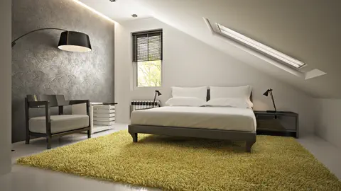 gotowy projekt domu Z119 eko – aranżacja wnętrz, Łatwy w budowie dom z poddaszem, przestronną częścią dzienną i garażem.