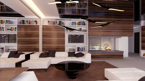 home project Z331 – interior arrangement, Dom z poddaszem użytkowym, garażem i gabinetem na parterze
