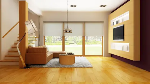 home project Z34 D – interior arrangement, Projekt domu na małą działkę, w technologii drewnianej.