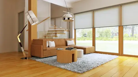 home project Z34 D – interior arrangement, Projekt domu na małą działkę, w technologii drewnianej.