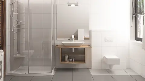 home project Z99 D – interior arrangement, Mały, funkcjonalny dom z pokojem na parterze oraz kuchnią i wykuszem od ogrodu.