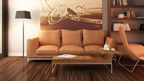 home project Z99 D – interior arrangement, Mały, funkcjonalny dom z pokojem na parterze oraz kuchnią i wykuszem od ogrodu.