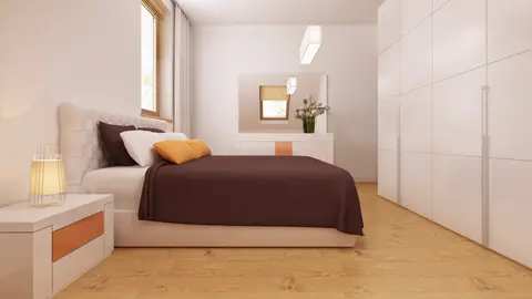 home project Z1 – interior arrangement, Przestronny i funkcjonalny dom z dwuspadowym dachem, łatwy i tani w budowie.