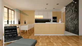 home project Z348 – interior arrangement, Parterowy dom na wąską działkę z kopertowym dachem i 3 przestronnymi sypialniami