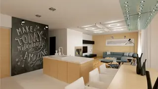 home project Z348 – interior arrangement, Parterowy dom na wąską działkę z kopertowym dachem i 3 przestronnymi sypialniami