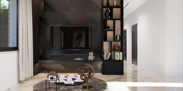 gotowy projekt domu Z355 – aranżacja wnętrz, Parterowy dom na wąską działkę.