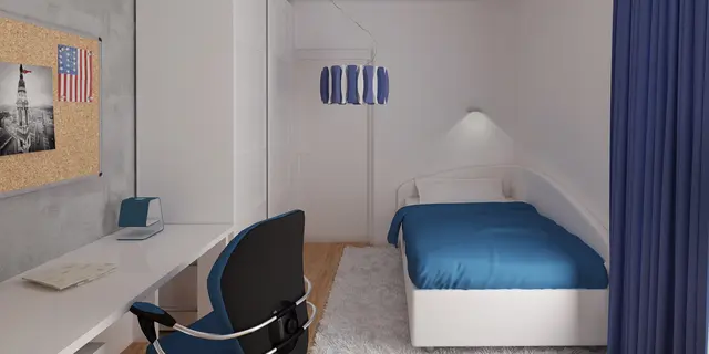 gotowy projekt domu Z366 – aranżacja wnętrz, Dom parterowy na wąską działkę