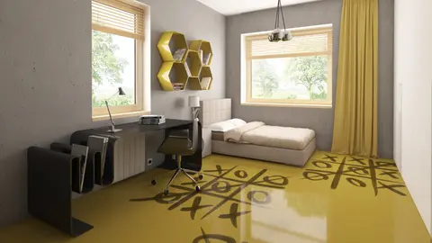 home project Z200 D – interior arrangement, Komfortowy i przestronny dom parterowy z garażem dwustanowiskowym od frontu.