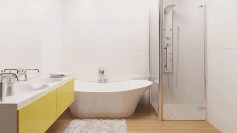 home project Z200 D – interior arrangement, Komfortowy i przestronny dom parterowy z garażem dwustanowiskowym od frontu.