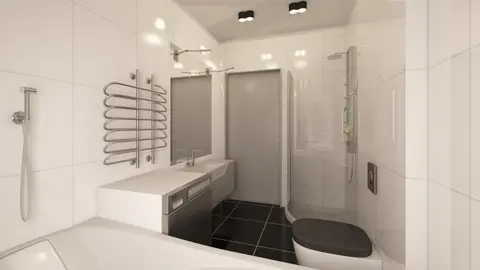 home project Z241 D – interior arrangement, Dom parterowy z dachem dwuspadowym. Tani w budowie i eksploatacji.