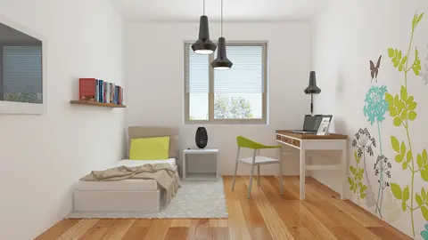 home project Z182 D – interior arrangement, Parterowy dom z dużym bocznym garażem na 2 auta, we współczesnym stylu. 