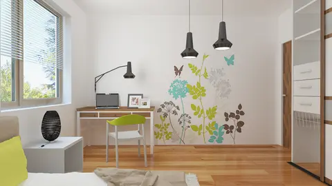 home project Z182 D – interior arrangement, Parterowy dom z dużym bocznym garażem na 2 auta, we współczesnym stylu. 