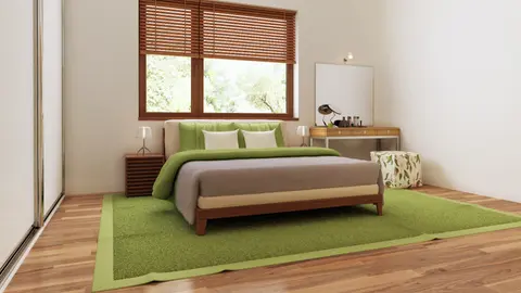 home project Z64 D – interior arrangement, Mały parterowy dom z funkcjonalnym układem pomieszczeń i zadaszonym tarasem.