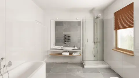 home project Z158 D – interior arrangement, Parterowy dom z opcją poddasza użytkowego w nowoczesnym stylu
