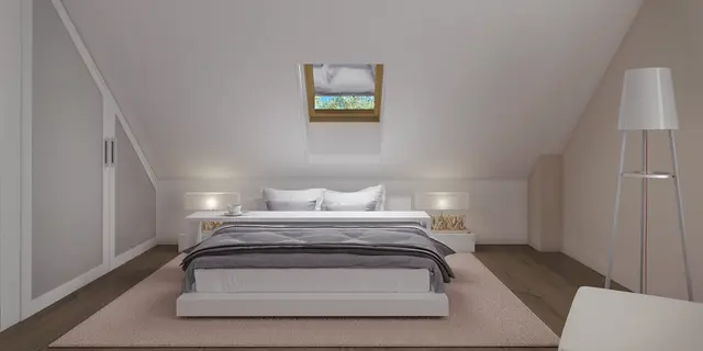 gotowy projekt domu Z113 – aranżacja wnętrz, Wygodny dom z poddaszem, czterema sypialniami. wykuszem i kuchnią od ogrodu