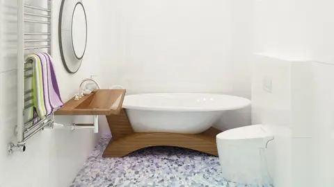 home project Z209 D – interior arrangement, Parterowy dom z obszernym salonem i dużym pom.gospodarczym dostępnym z ogrodu.