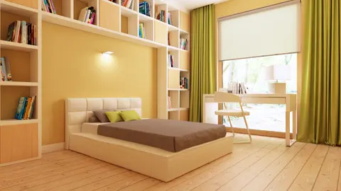 home project Z207 D – interior arrangement, Parterowy dom z funkcjonalnym wnętrzem, wykuszem oraz z garażem na 2 auta