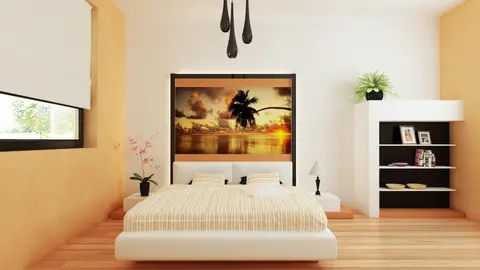 home project Z98 D – interior arrangement, Parterowy dom tani w budowie z dużym P.G oraz z opcją zagospodarowania poddasza.