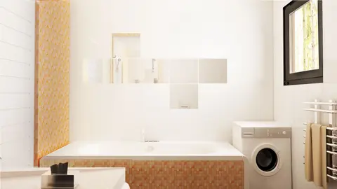 home project Z98 D – interior arrangement, Parterowy dom tani w budowie z dużym P.G oraz z opcją zagospodarowania poddasza.