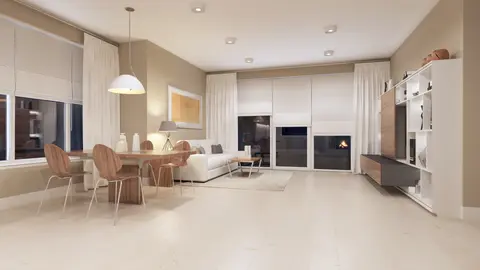 home project Z102 D – interior arrangement, Funkcjonalny i tani w budowie dom z poddaszem,  także na małą działkę.