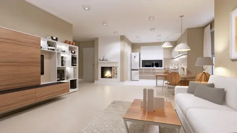 home project Z102 D – interior arrangement, Funkcjonalny i tani w budowie dom z poddaszem,  także na małą działkę.