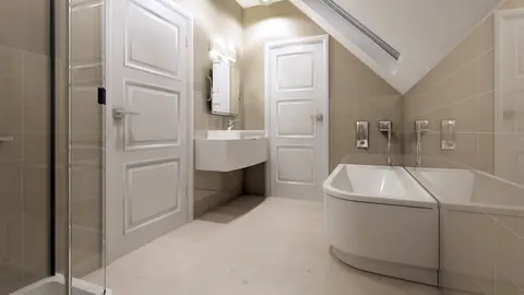 home project Z102 D – interior arrangement, Funkcjonalny i tani w budowie dom z poddaszem,  także na małą działkę.