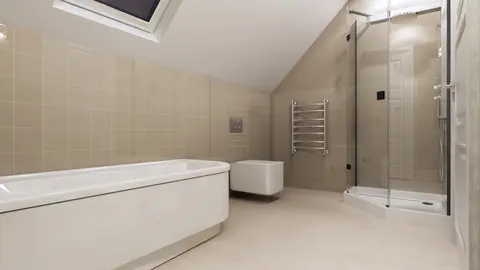 home project Z102 D – interior arrangement, Funkcjonalny i tani w budowie dom z poddaszem,  także na małą działkę.