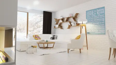 home project Z131 D – interior arrangement, Wygodny parterowy dom z garażem oraz opcją adaptacji poddasza na użytkowe.