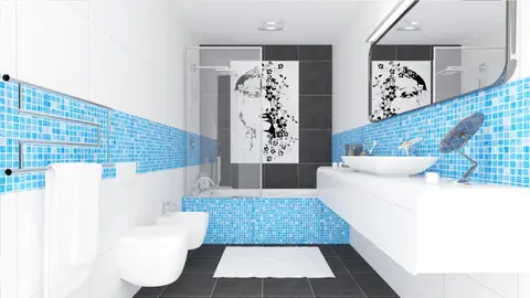 home project Z131 D – interior arrangement, Wygodny parterowy dom z garażem oraz opcją adaptacji poddasza na użytkowe.