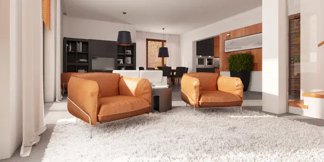 gotowy projekt domu Z114 – aranżacja wnętrz, Przytulny i komfortowy dom z poddaszem, dużą strefą dzienna, garażem i wykuszem