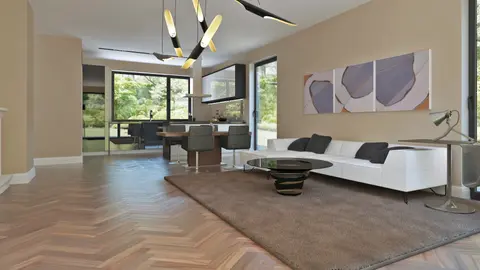 home project Z240 D – interior arrangement, Wygodny dom z poddaszem użytkowym i dużym zapleczem gospodarczym.