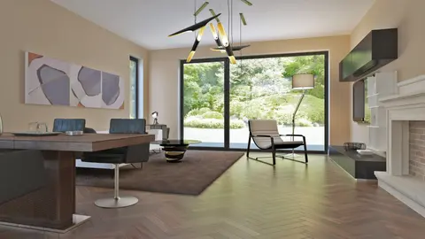 home project Z240 D – interior arrangement, Wygodny dom z poddaszem użytkowym i dużym zapleczem gospodarczym.