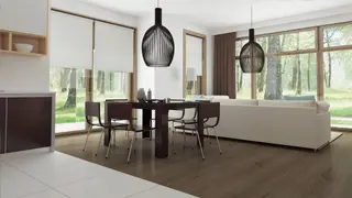 home project Z113 D – interior arrangement, Projekt wygodnego domu z poddaszem, salonem od frontu i kuchnią od ogrodu.