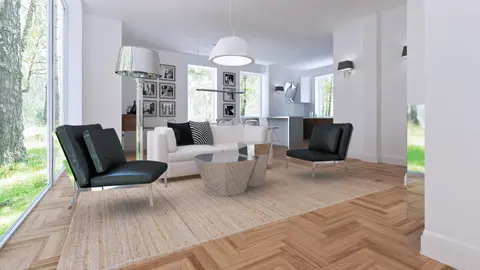 gotowy projekt domu Z226 D – aranżacja wnętrz, Wygodny, kompaktowy dom z poddaszem użytkowym, nowoczesną lukarną.