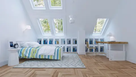 gotowy projekt domu Z226 D – aranżacja wnętrz, Wygodny, kompaktowy dom z poddaszem użytkowym, nowoczesną lukarną.
