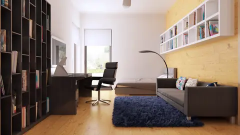gotowy projekt domu Zx100 D – aranżacja wnętrz, Nowoczesny dom parterowy  z garażem od frontu w stylu modernistycznym.