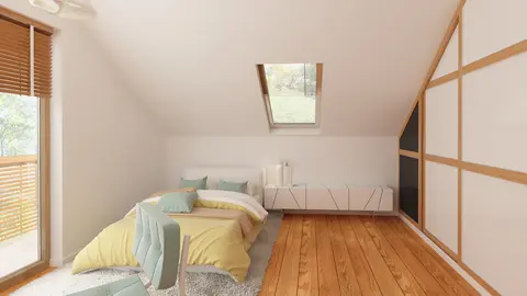 home project Z219 D – interior arrangement, Wygodny dom z poddaszem użytkowym, dużą kuchnią oraz kotłownią na paliwo stałe.