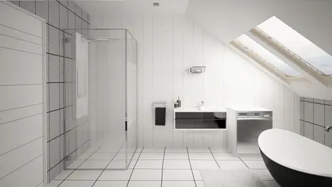 home project Z219 D – interior arrangement, Wygodny dom z poddaszem użytkowym, dużą kuchnią oraz kotłownią na paliwo stałe.