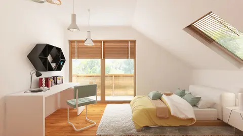 home project Z219 D – interior arrangement, Wygodny dom z poddaszem użytkowym, dużą kuchnią oraz kotłownią na paliwo stałe.