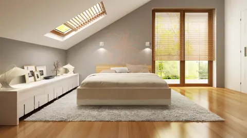 home project Z264 D – interior arrangement, Mały, zgrabny i tani w budowie dom z 2 sypialniami na poddaszu i balkonami.