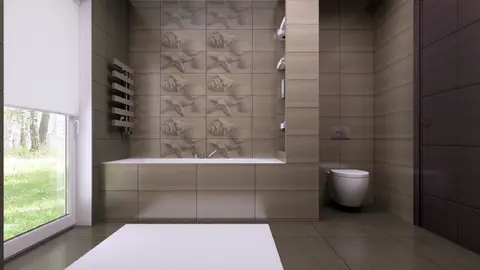 home project Z196 D – interior arrangement, Komfortowy dom parterowy z garażem dwustanowiskowym i dachem kopertowym.