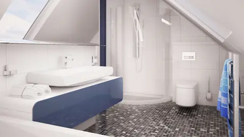 gotowy projekt domu Z211 D – aranżacja wnętrz, Mały dom z poddaszem, funkcjonalny i ekonomiczny w budowie i utrzymaniu.