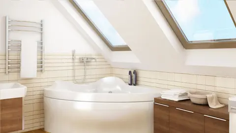 home project Z302 D – interior arrangement, Dom na wąską działkę w szkielecie drewnianym i ogrzewaniem na paliwo stałe