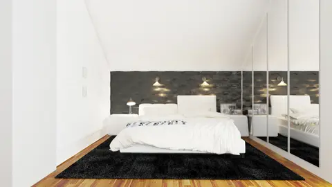 home project Z302 D – interior arrangement, Dom na wąską działkę w szkielecie drewnianym i ogrzewaniem na paliwo stałe